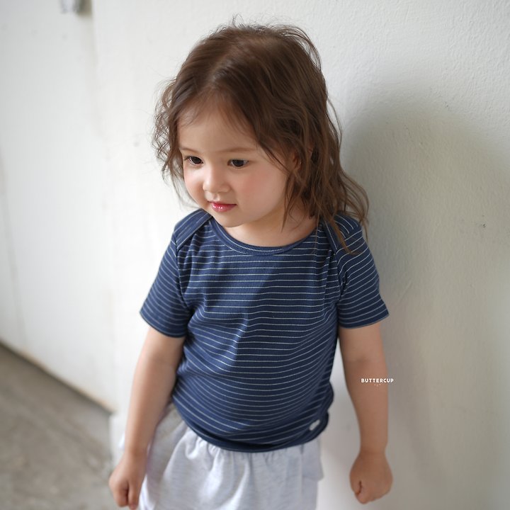 Buttercup - Korean Children Fashion - #childrensboutique - Pinstripe Tension Tee - 3