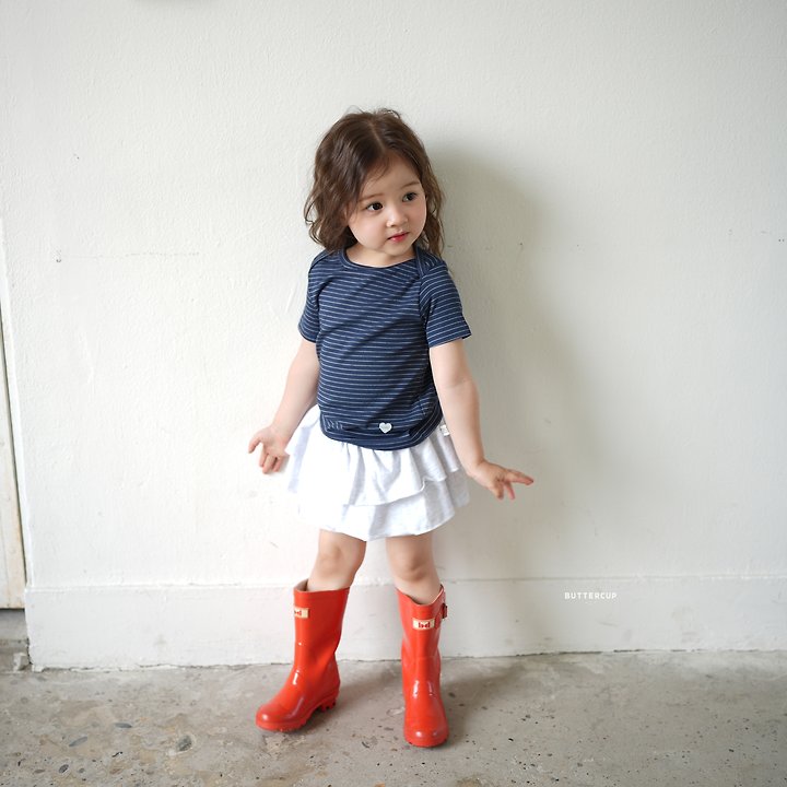 Buttercup - Korean Children Fashion - #childrensboutique - Pinstripe Tension Tee - 4