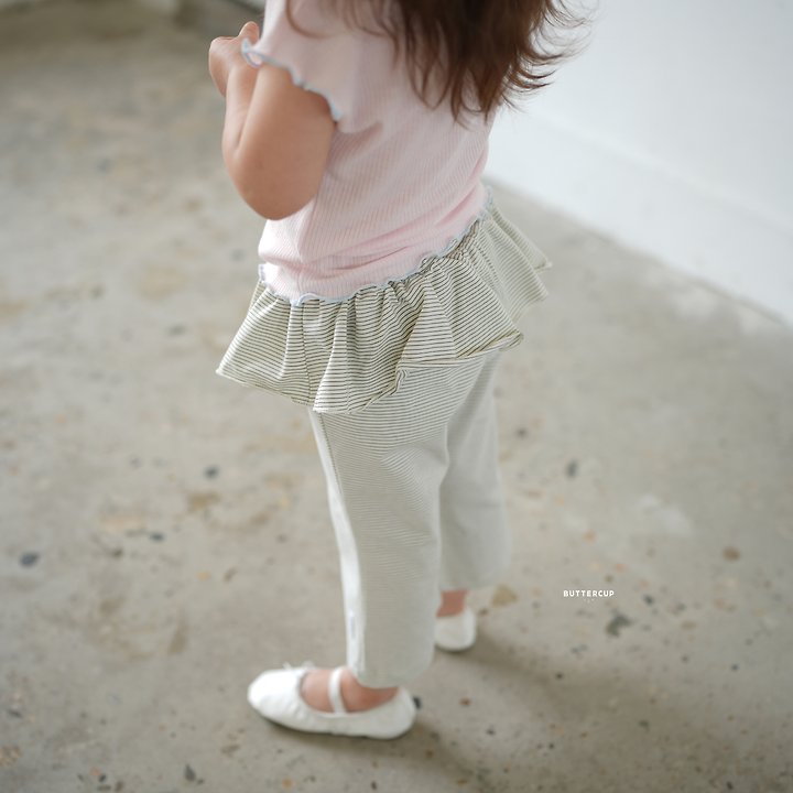 Buttercup - Korean Children Fashion - #designkidswear - Air Rib B Ribbon Tee - 10