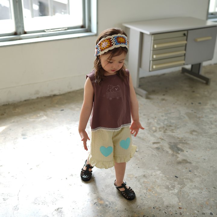 Buttercup - Korean Children Fashion - #discoveringself - Line Lace Sleeveless Tee - 9