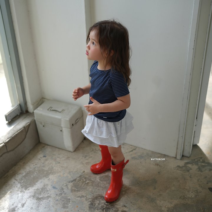 Buttercup - Korean Children Fashion - #discoveringself - Pinstripe Tension Tee - 5