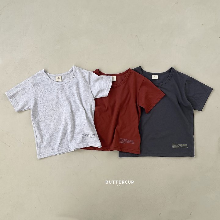 Buttercup - Korean Children Fashion - #fashionkids - Essential U-Neck Tee