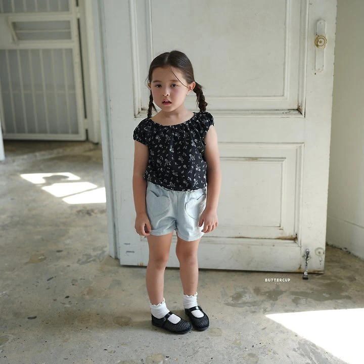 Buttercup - Korean Children Fashion - #fashionkids - Heart Denim Pants - 2
