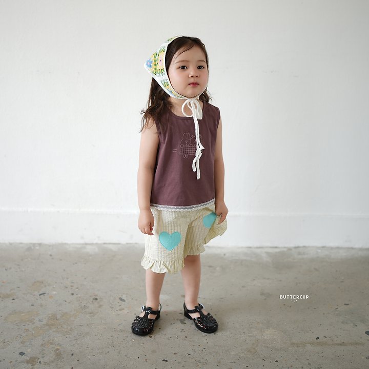 Buttercup - Korean Children Fashion - #kidzfashiontrend - Heart Heart Pin Pants - 10