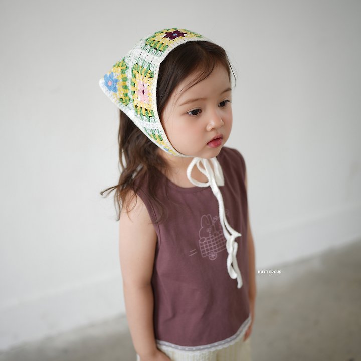 Buttercup - Korean Children Fashion - #magicofchildhood - Line Lace Sleeveless Tee - 2