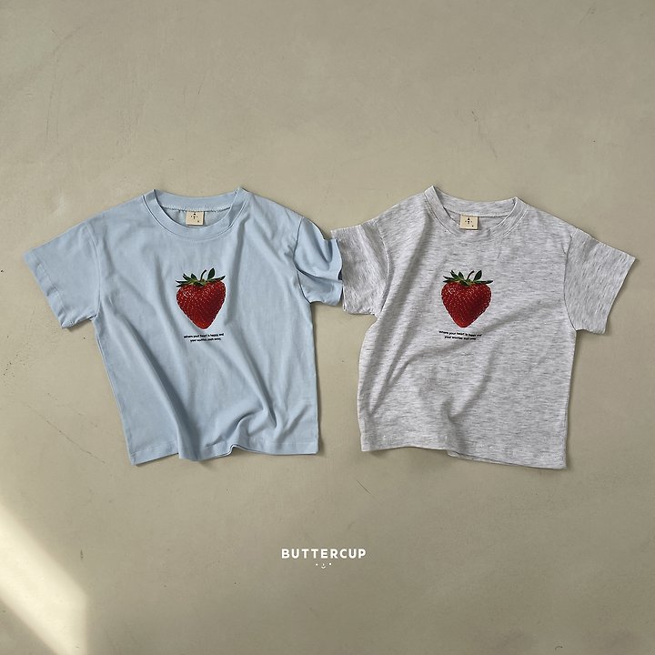 Buttercup - Korean Children Fashion - #magicofchildhood - Berry Tee