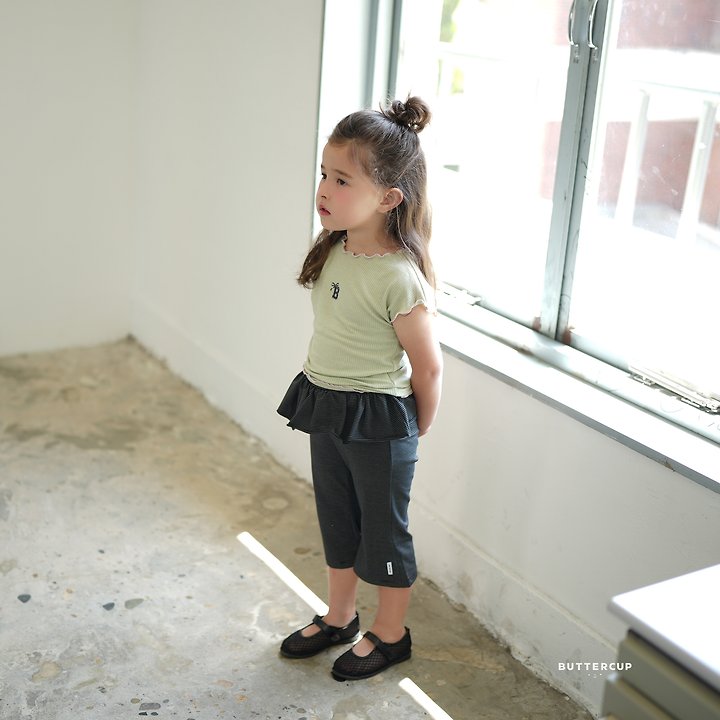 Buttercup - Korean Children Fashion - #prettylittlegirls - Pin Flare Skort Leggings - 6