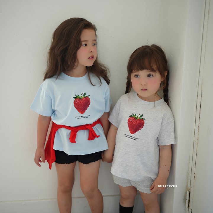 Buttercup - Korean Children Fashion - #prettylittlegirls - Berry Tee - 4