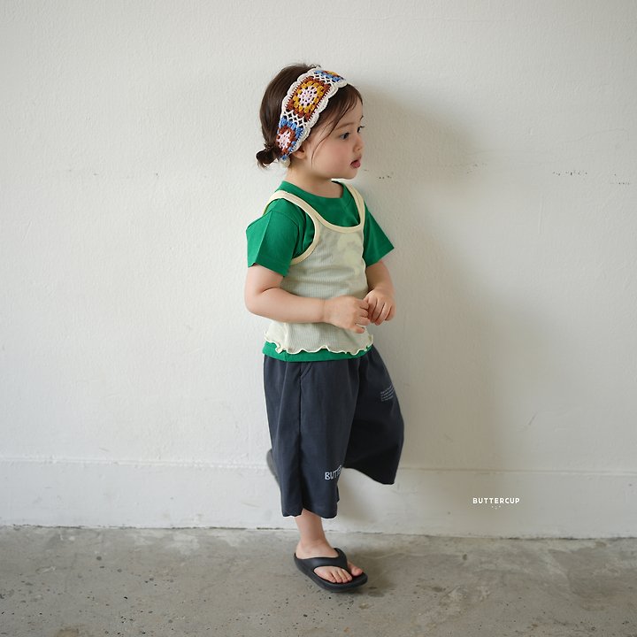 Buttercup - Korean Children Fashion - #toddlerclothing - Soft Layer Sleeveless Tee - 10