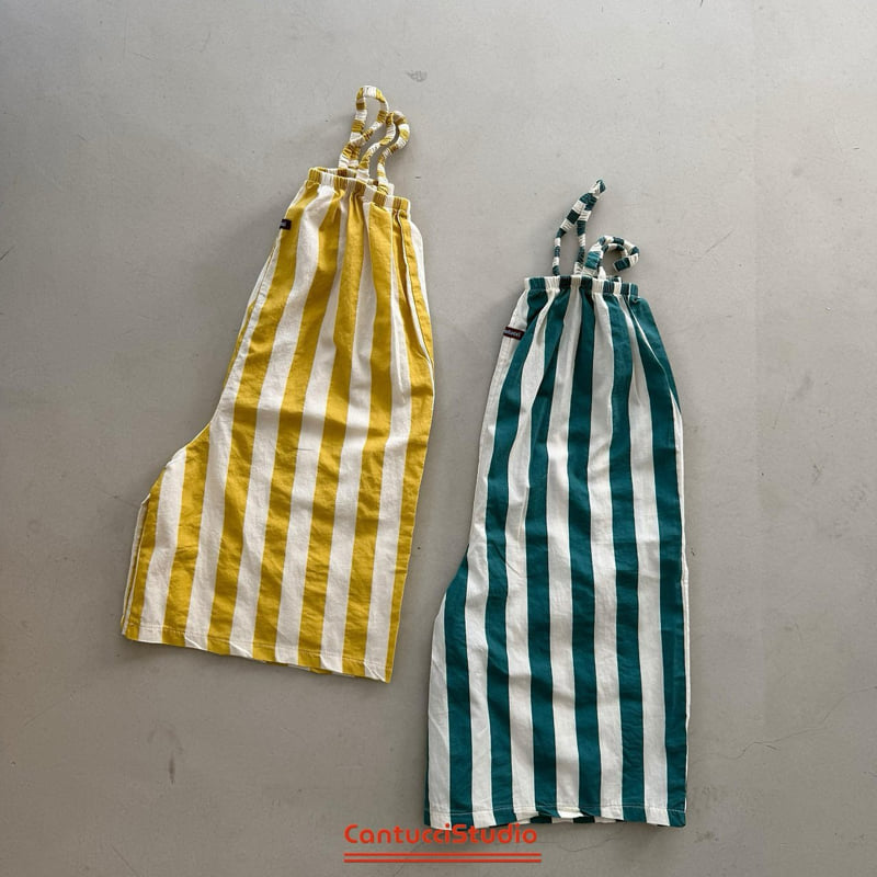 Cantucci Studio - Korean Children Fashion - #stylishchildhood - Stripe Overalls