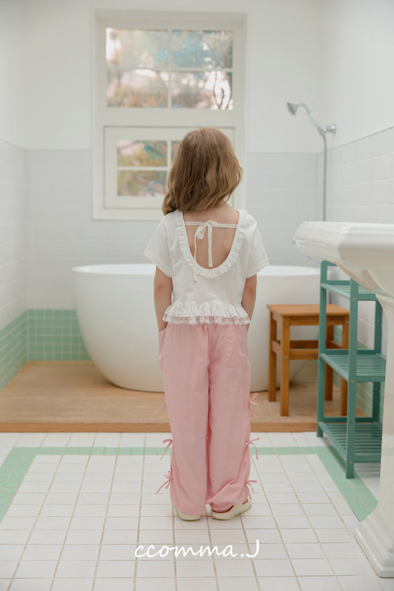 Ccommaj - Korean Children Fashion - #fashionkids - Rustling Ribbon Pants - 12