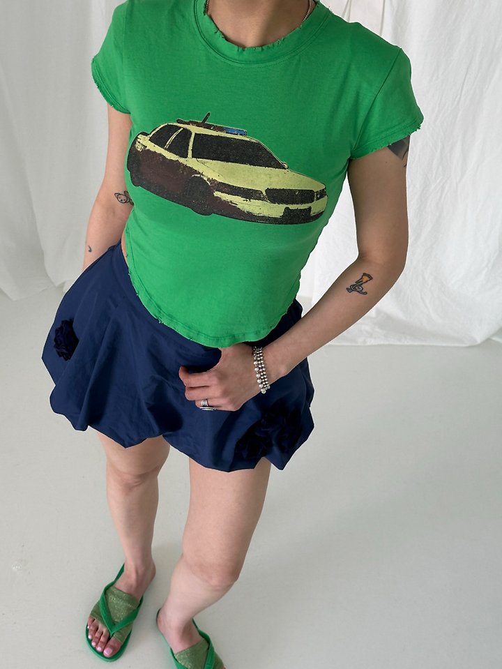 Chavi - Korean Women Fashion - #momslook - Vintage Car Tee - 10