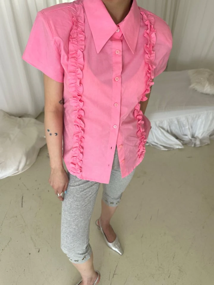 Chavi - Korean Women Fashion - #momslook - Frill Vintage Shirt - 12