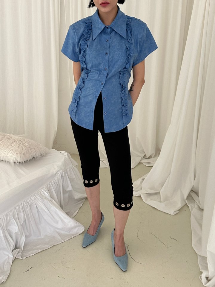 Chavi - Korean Women Fashion - #momslook - Frill Vintage Shirt - 8