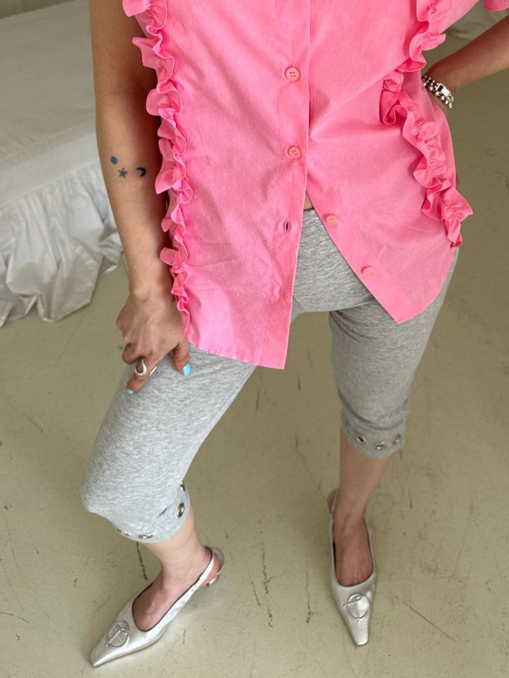 Chavi - Korean Women Fashion - #momslook - Pima Capri Leggings - 11