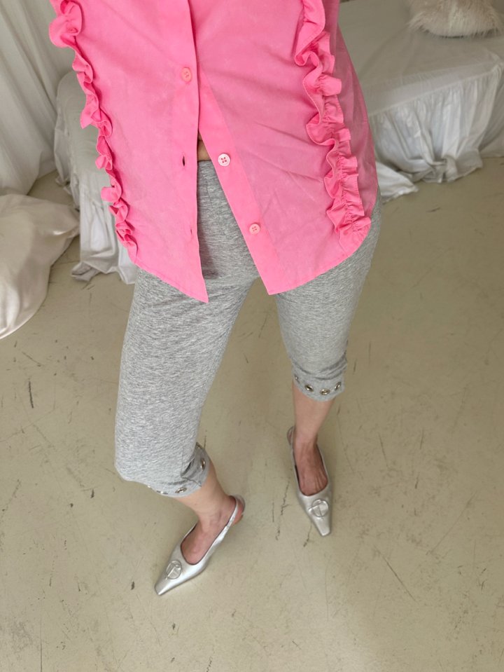 Chavi - Korean Women Fashion - #momslook - Pima Capri Leggings - 9