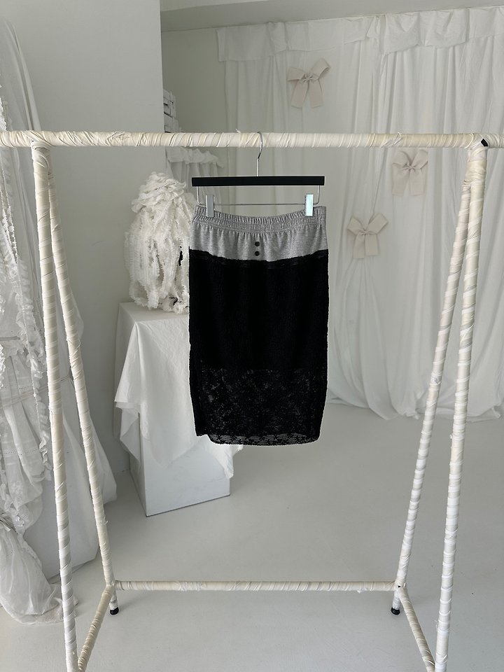 Chavi - Korean Women Fashion - #romanticstyle - Loving Lace Skirt - 5