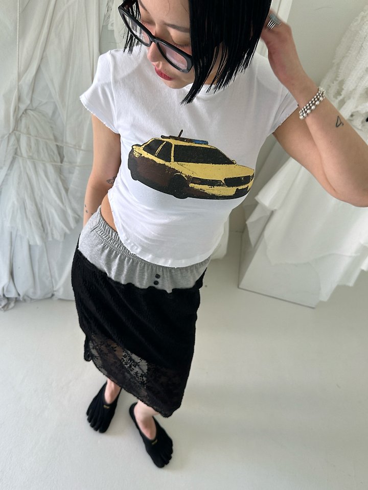 Chavi - Korean Women Fashion - #shopsmall - Vintage Car Tee - 5