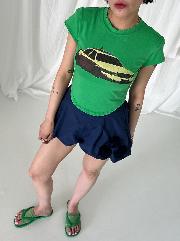 Chavi - Korean Women Fashion - #thelittlethings - Vintage Car Tee - 7