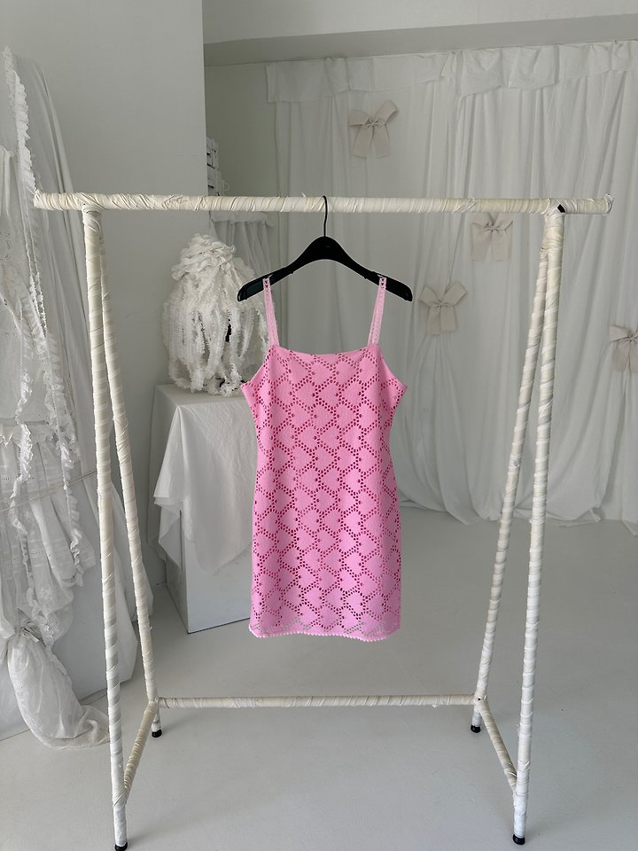 Chavi - Korean Women Fashion - #vintageinspired - Love Crochet One-piece - 2