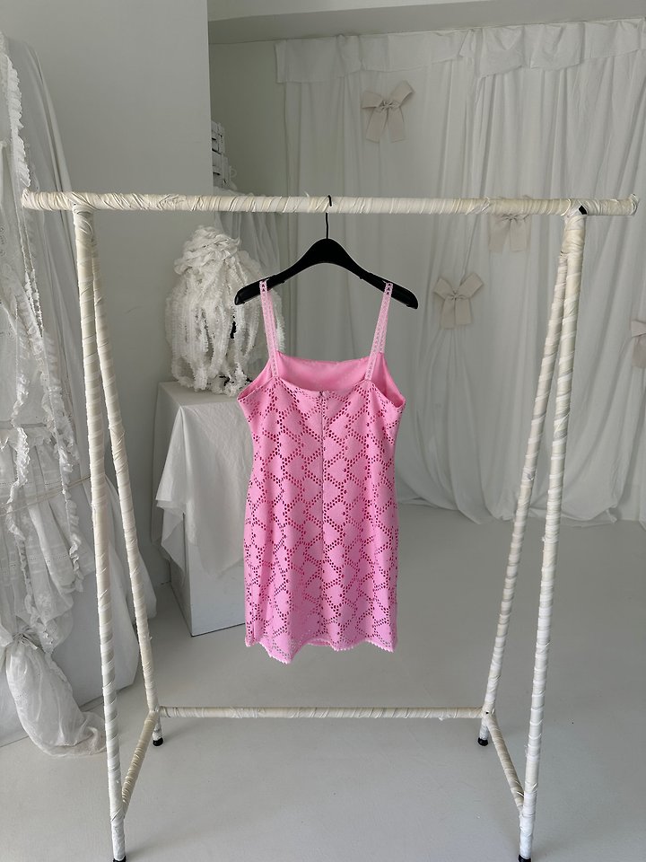 Chavi - Korean Women Fashion - #vintagekidsstyle - Love Crochet One-piece - 3