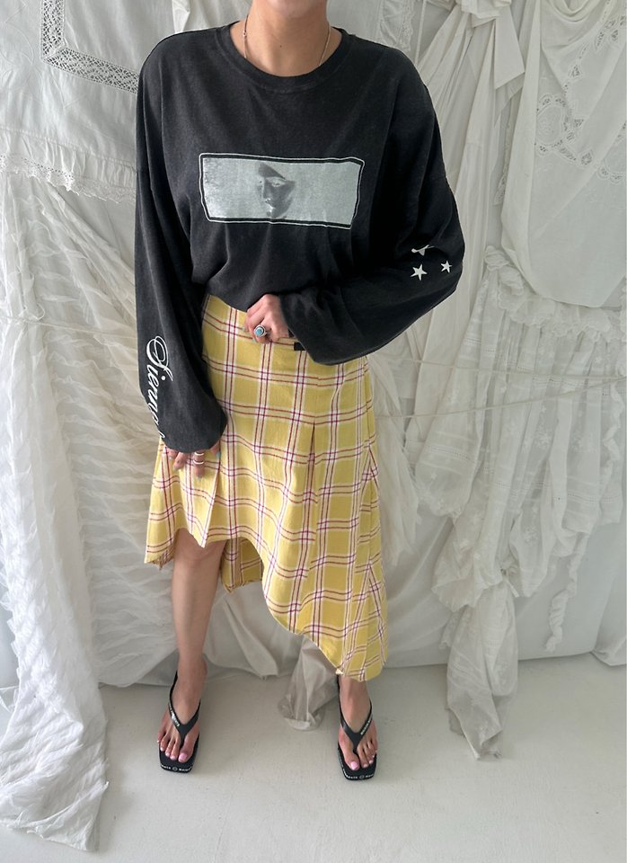 Chavi - Korean Women Fashion - #womensfashion - Daisy Check Skirt - 10