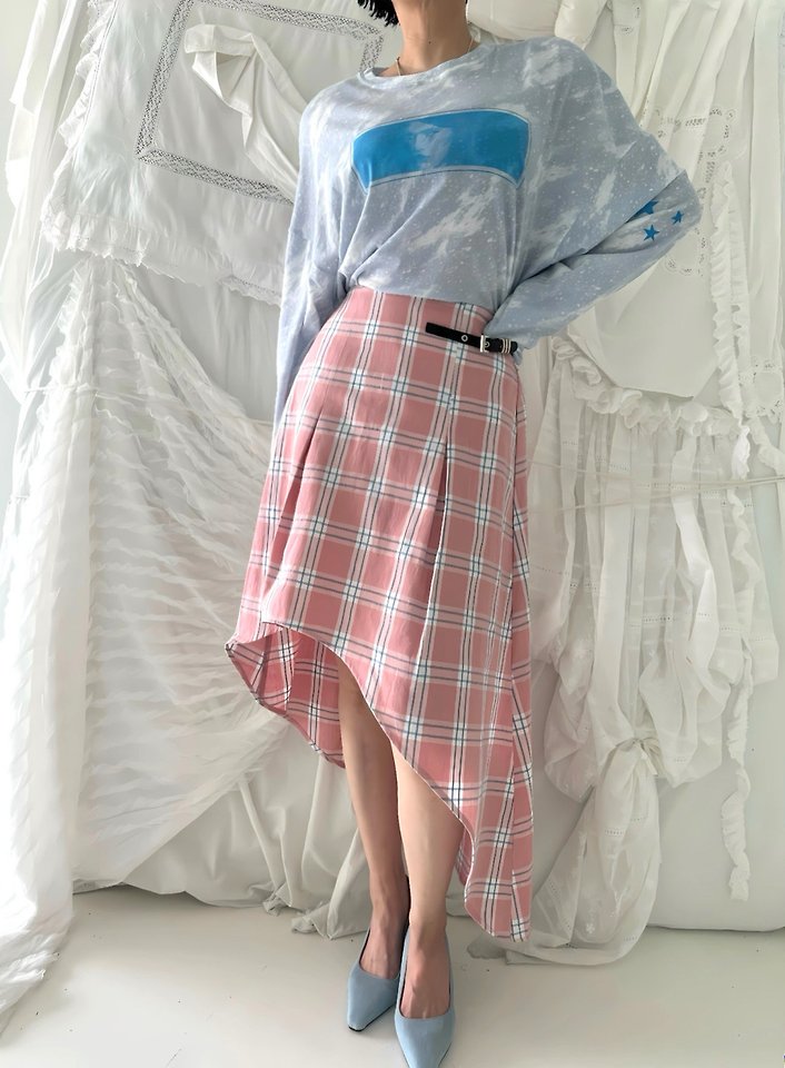 Chavi - Korean Women Fashion - #womensfashion - Daisy Check Skirt - 6