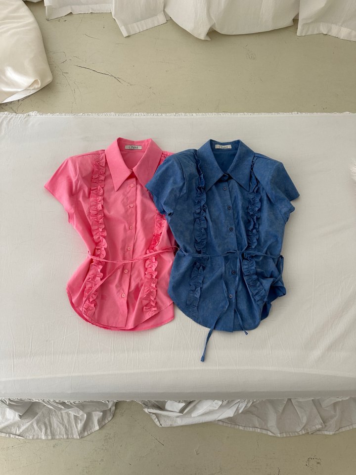 Chavi - Korean Women Fashion - #womensfashion - Frill Vintage Shirt