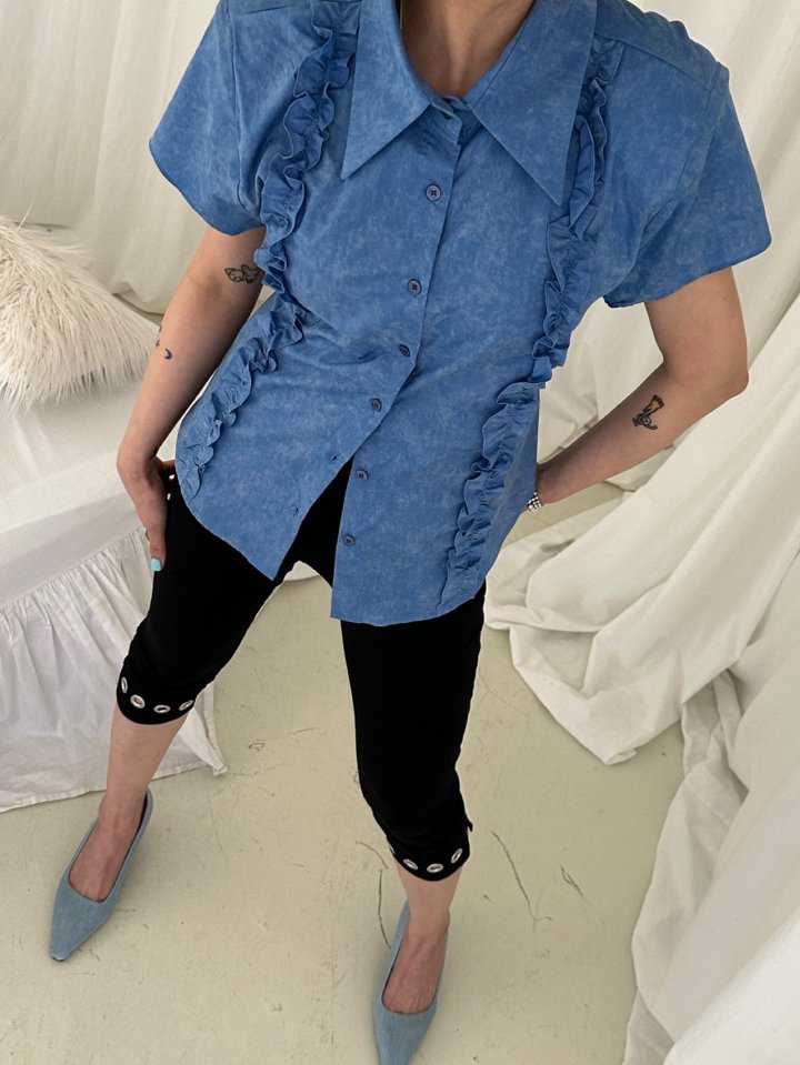 Chavi - Korean Women Fashion - #womensfashion - Frill Vintage Shirt - 9