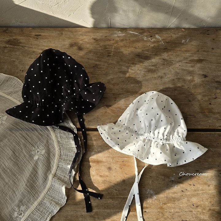 Choucream - Korean Baby Fashion - #babyboutique - Dot Bucket Hat - 5
