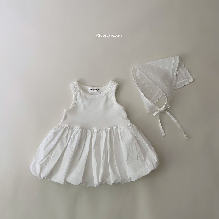 Choucream - Korean Baby Fashion - #babyfashion - Balloon Sleeveless One-piece - 2
