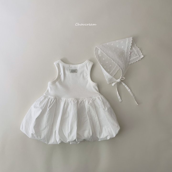 Choucream - Korean Baby Fashion - #babyfever - Balloon Sleeveless One-piece - 3