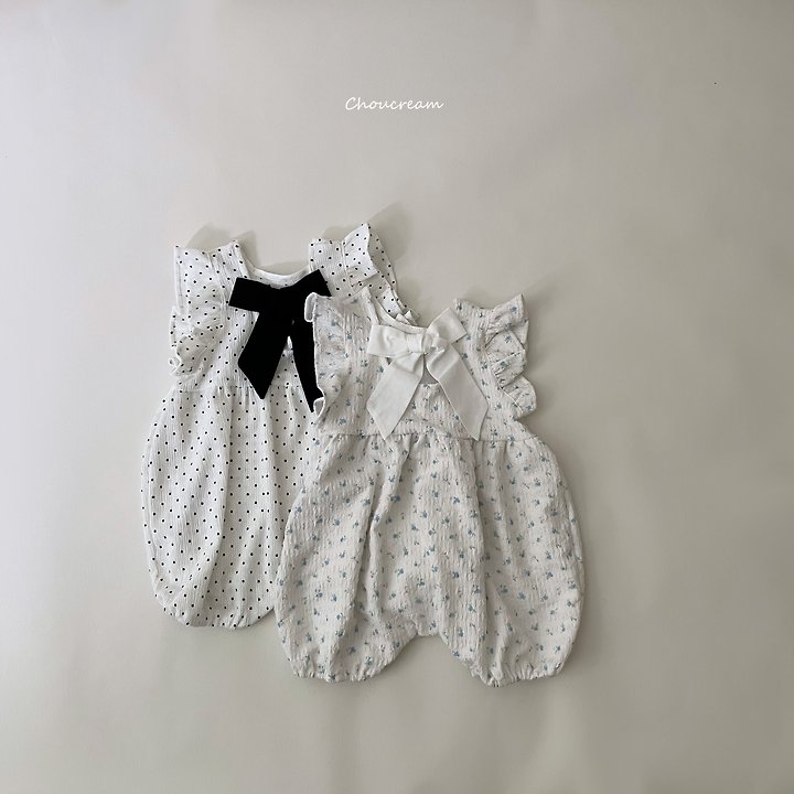 Choucream - Korean Baby Fashion - #babygirlfashion - Frill Ribbon Suit