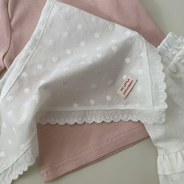 Choucream - Korean Baby Fashion - #babylifestyle - Lace Scarf Headwrap - 6