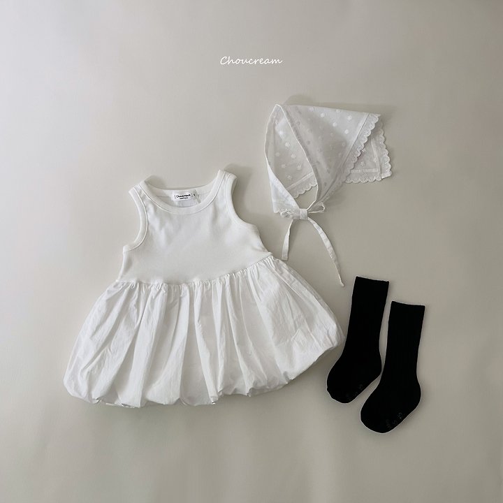 Choucream - Korean Baby Fashion - #babylifestyle - Balloon Sleeveless One-piece - 5