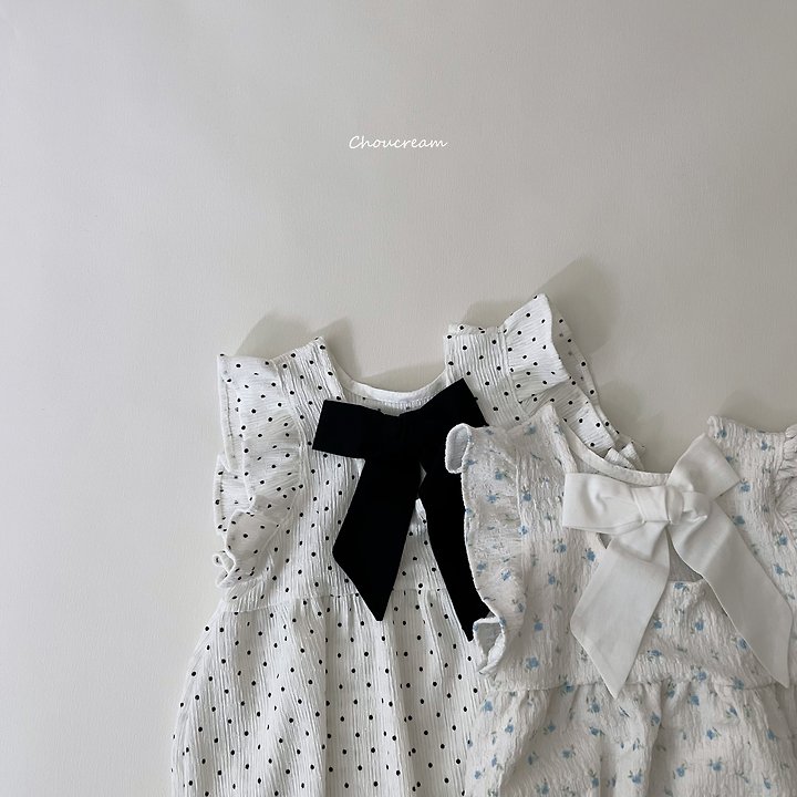 Choucream - Korean Baby Fashion - #babylifestyle - Frill Ribbon Suit - 2