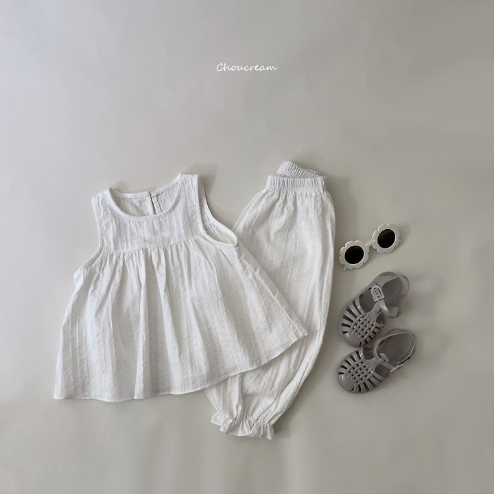 Choucream - Korean Baby Fashion - #babylifestyle - Summer Sleeveless Set