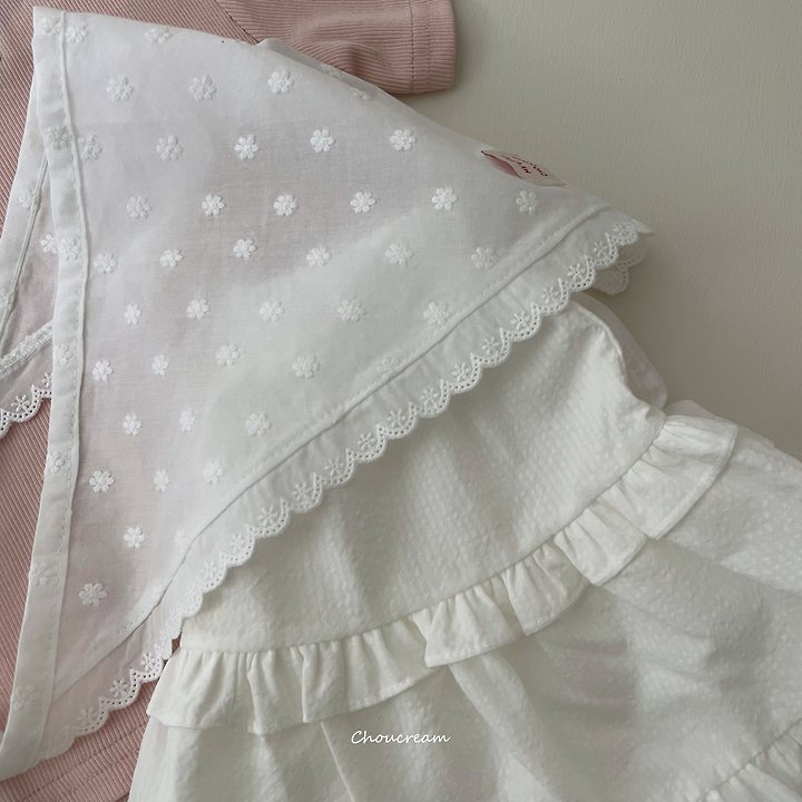 Choucream - Korean Baby Fashion - #babyootd - Lace Scarf Headwrap - 8