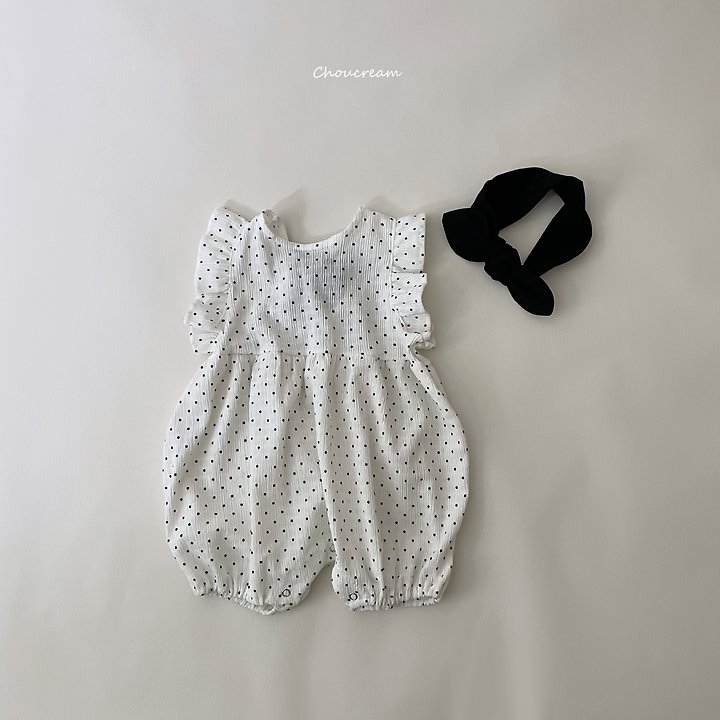 Choucream - Korean Baby Fashion - #babyoninstagram - Frill Ribbon Suit - 4