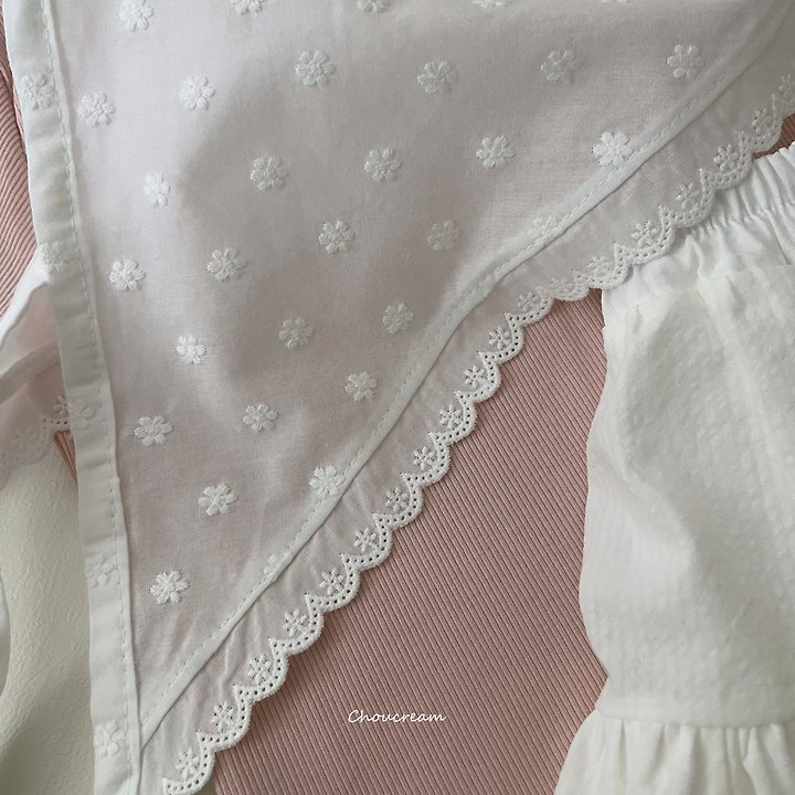 Choucream - Korean Baby Fashion - #babyoutfit - Lace Scarf Headwrap - 9
