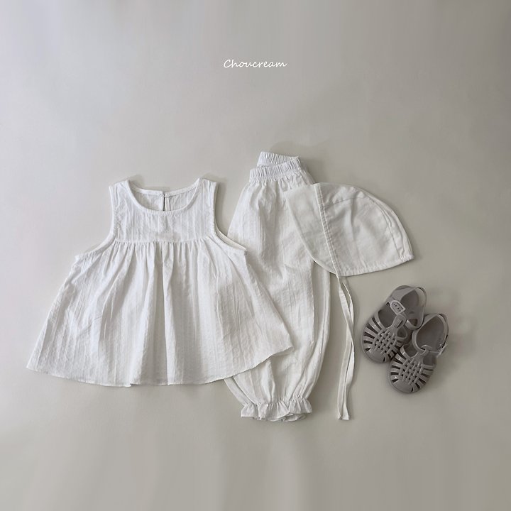 Choucream - Korean Baby Fashion - #babyootd - Summer Sleeveless Set - 4
