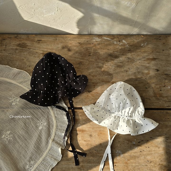 Choucream - Korean Baby Fashion - #onlinebabyboutique - Dot Bucket Hat - 3