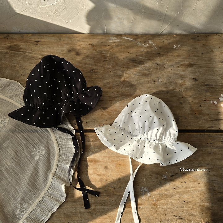 Choucream - Korean Baby Fashion - #onlinebabyboutique - Dot Bucket Hat - 4