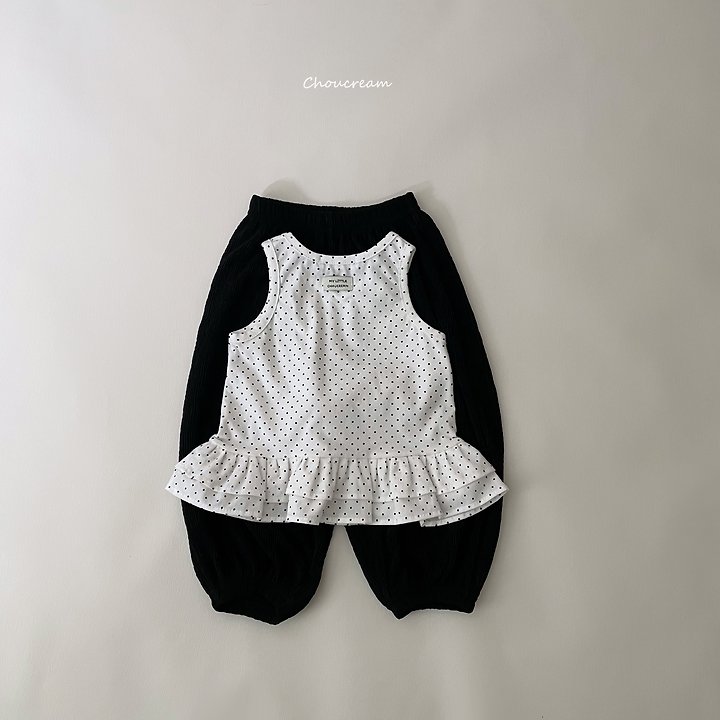 Choucream - Korean Baby Fashion - #smilingbaby - Cancan Frill Sleeveless Tee - 12
