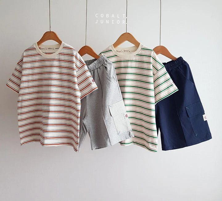 Cobalt - Korean Children Fashion - #Kfashion4kids - Label Stripe Tee - 9