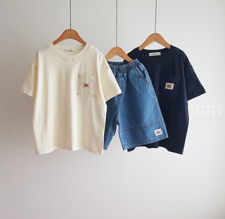 Cobalt - Korean Children Fashion - #Kfashion4kids - Bartack Pocket Tee - 8