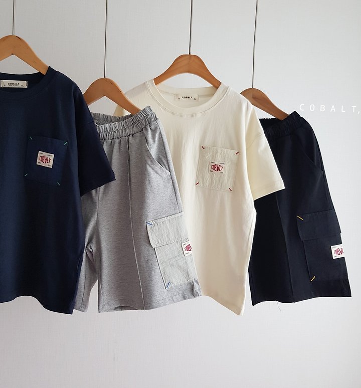 Cobalt - Korean Children Fashion - #childofig - Bartack Cargo Pants - 11
