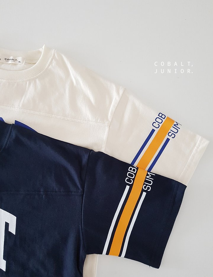 Cobalt - Korean Children Fashion - #childofig - Two-Line Tee - 6
