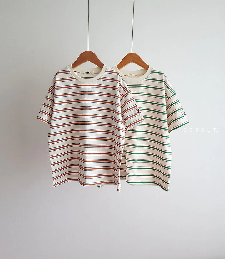 Cobalt - Korean Children Fashion - #childrensboutique - Label Stripe Tee - 2