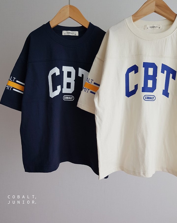 Cobalt - Korean Children Fashion - #childrensboutique - Two-Line Tee - 8